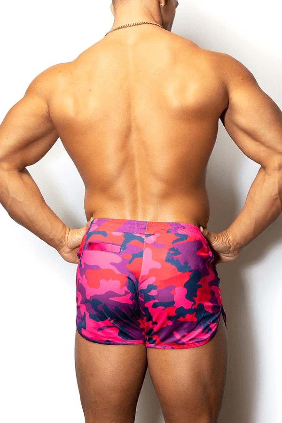 Bottoms * | Casual Booty Short Shorts Pink Camo Popular