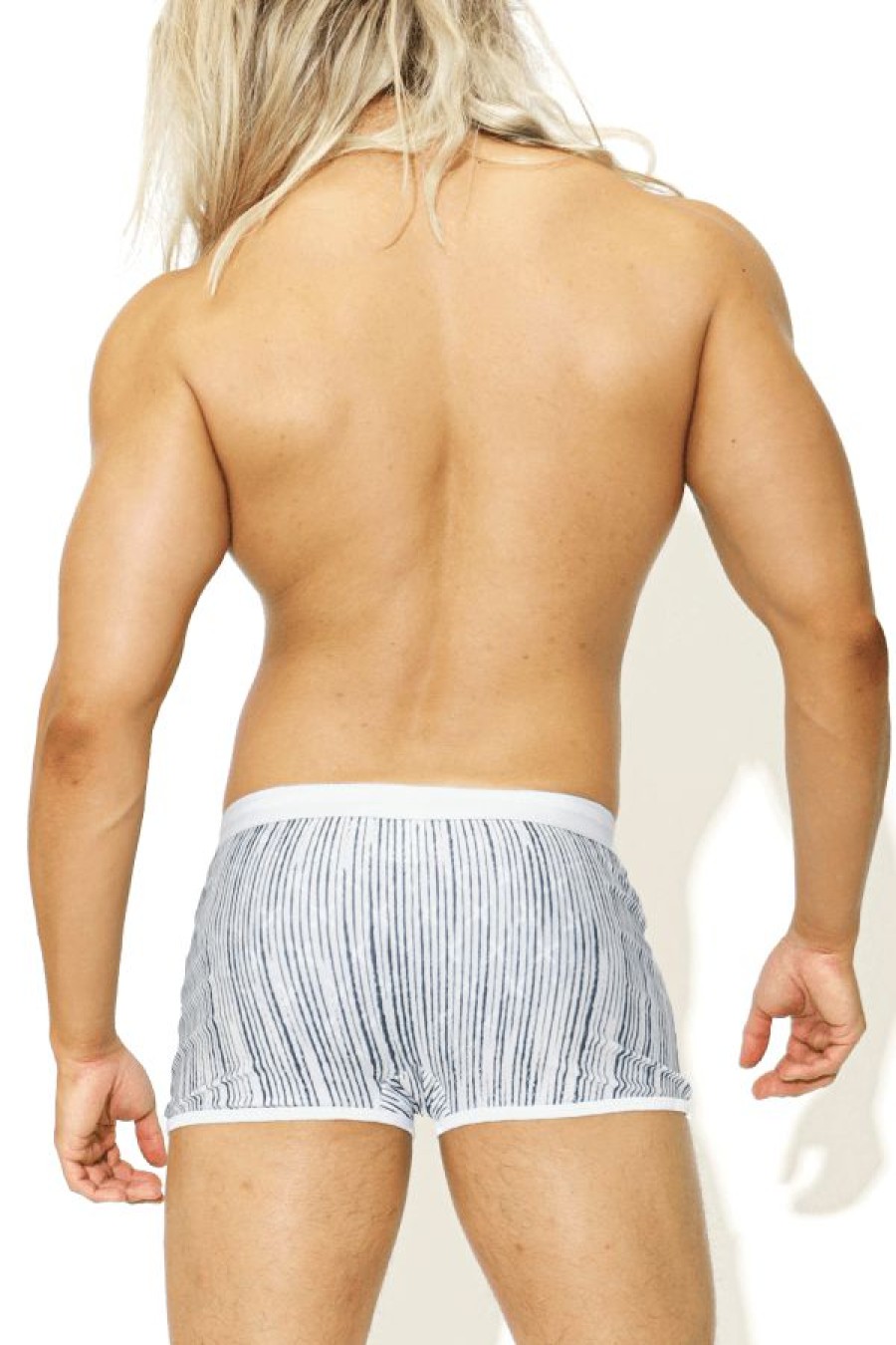 Bottoms * | Day Off Fitted Swim Trunks Stripes Top Selling