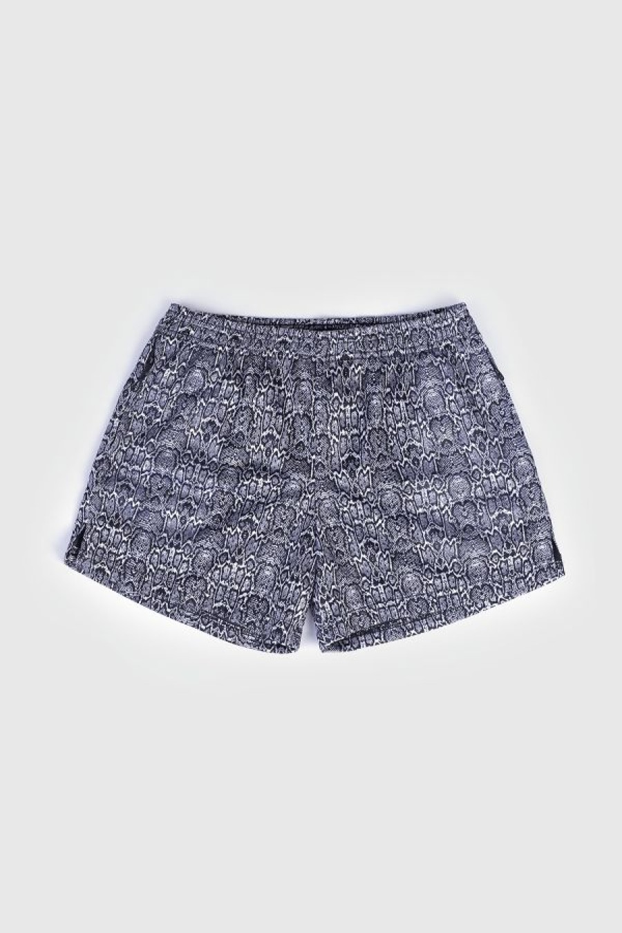 Bottoms * | Can'T Tame Him Perforated Short Shorts Snakeskin Best-Selling