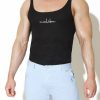 Tops * | Mind In Malibu Wide-Cut Tank Top Low Price Black