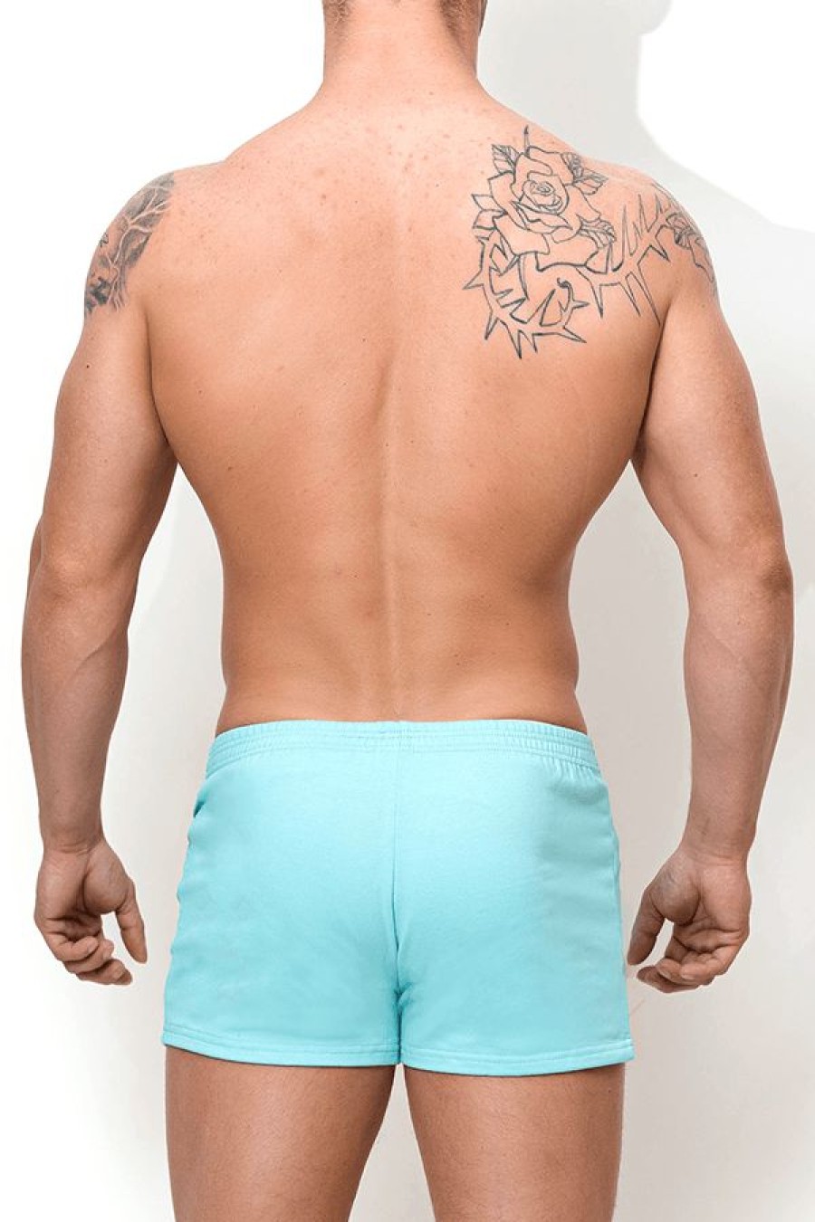 Bottoms * | Touch It Short Shorts With Zipper Pockets Light Blue Attractive