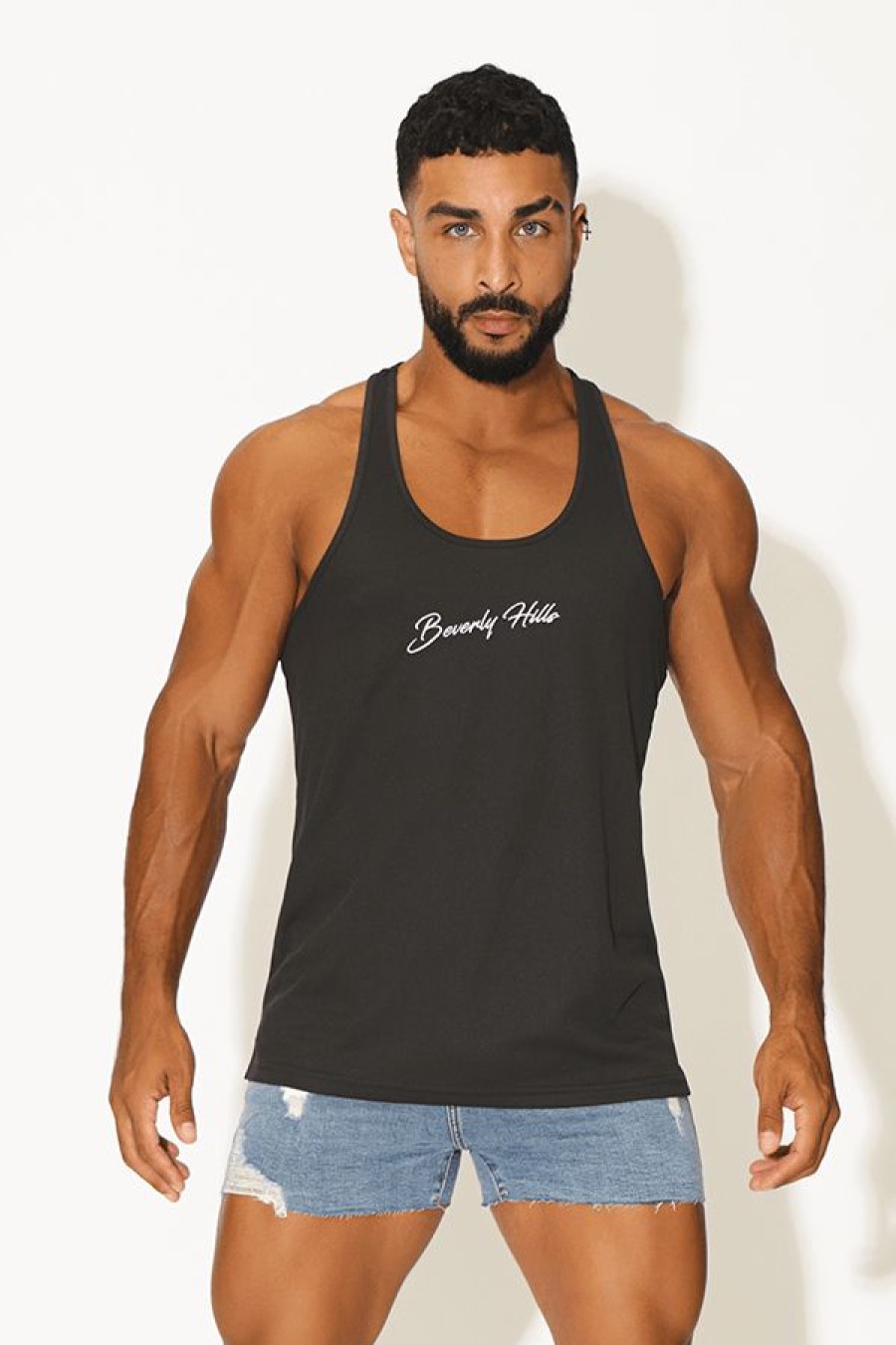 Tops * | Beverly Hills Dri Fit Tank Top Gift Selection Black