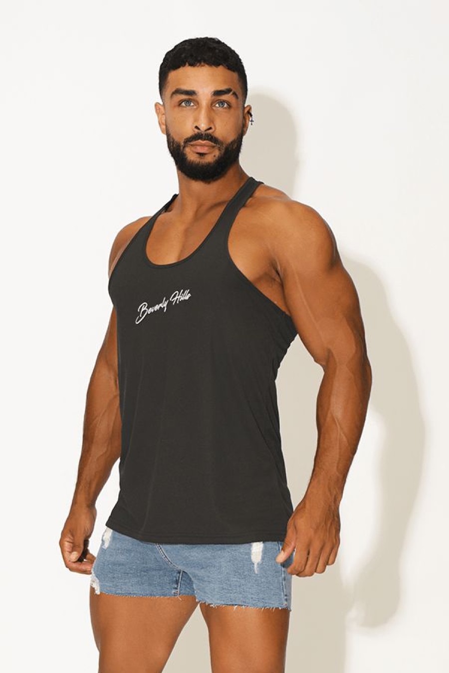 Tops * | Beverly Hills Dri Fit Tank Top Gift Selection Black