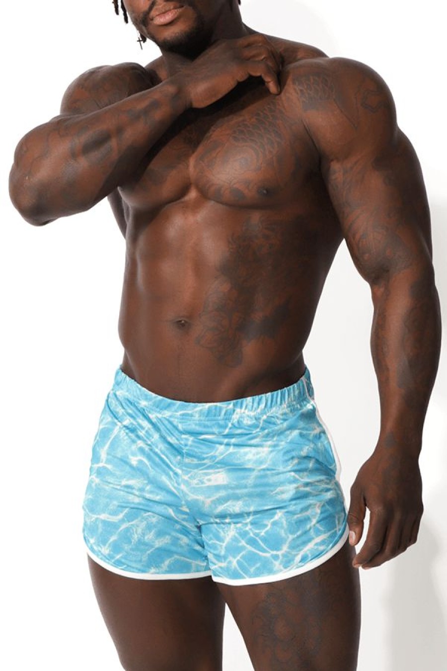 Bottoms * | Get It Good Graphic Short Shorts Water Large Choice