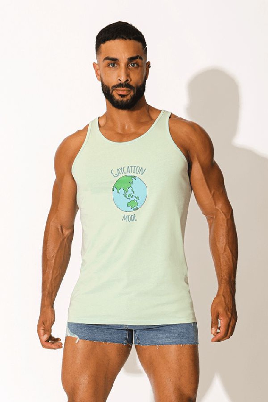 Tops * | Gaycation Mode Tank Top Sale Online Green