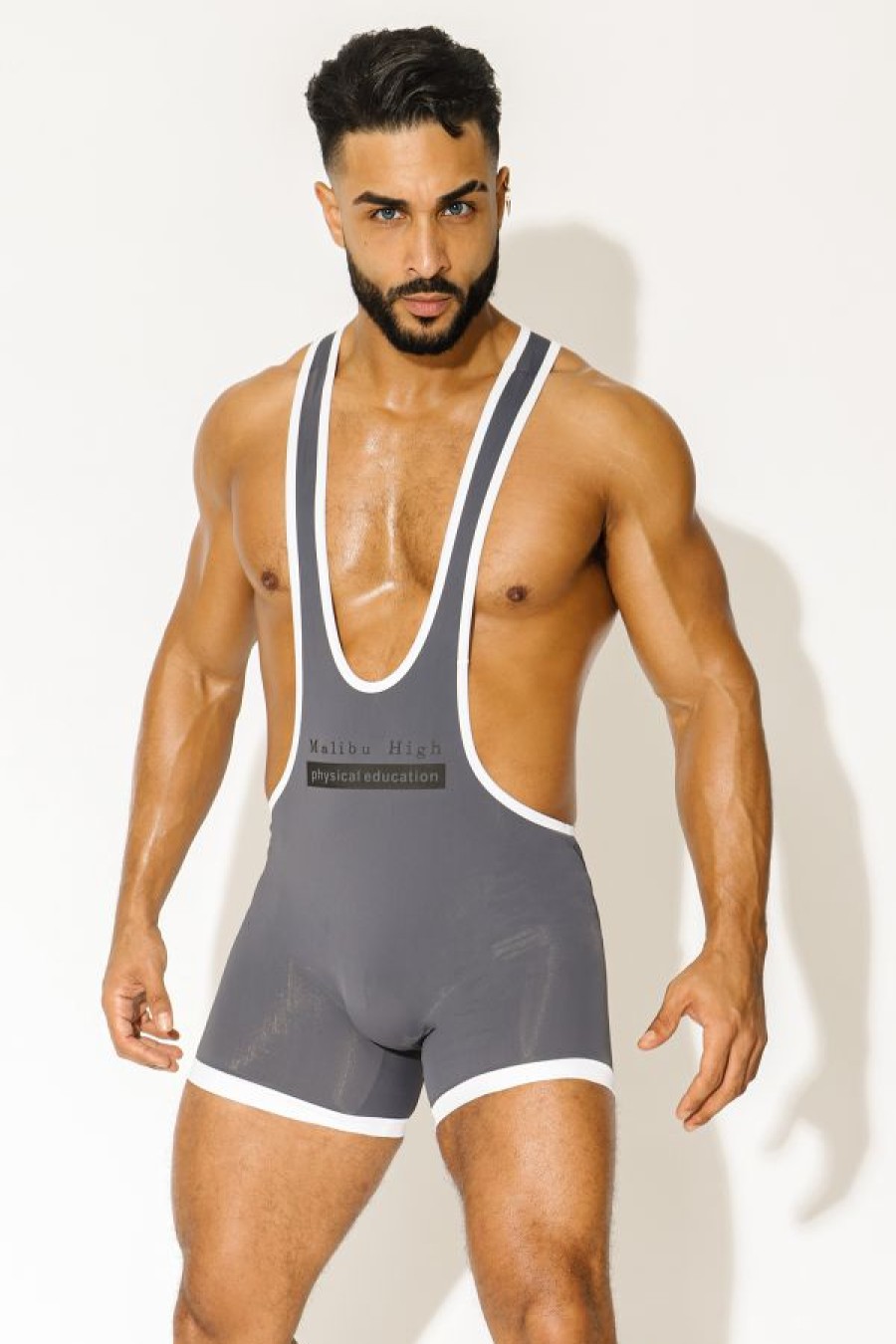 Tops * | Join The Team Boxer Brief Singlet Dark Store Grey